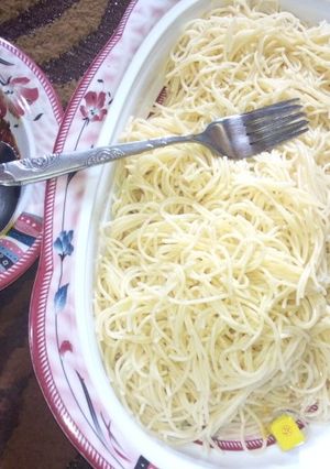 A picture of Spaghetti nd emergency sauce.