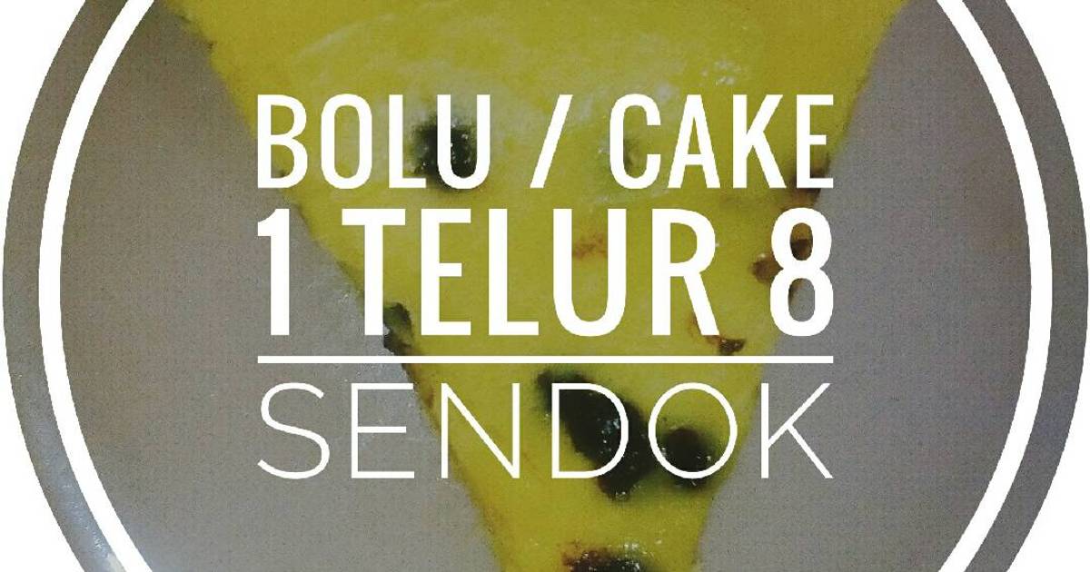  Resep  Bolu  Cake  1 Telur  8  Sendok No Mixer Pake Magicom 