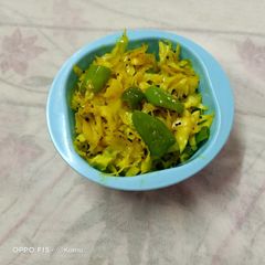 A picture of Cabbage Sambharo.