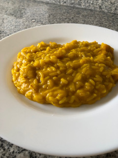 Una foto de Risotto de zapallo brasilero 🍚