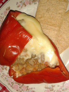 Una foto de Morrón relleno