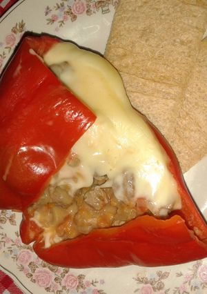 Una foto de Morrón relleno