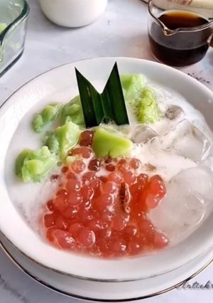 Foto resep Es Bubur Sumsum Pandan Mutiara