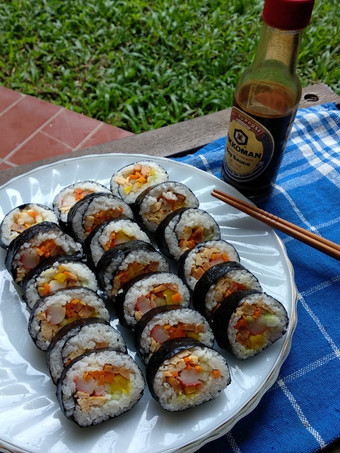 Resep Kimbap (Sushi Roll), Bisa Manjain Lidah