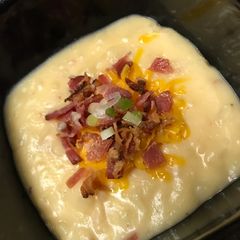 A picture of Amazing Slow-Cooker Loaded Potato Soup.