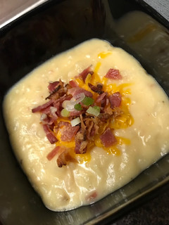 A picture of Amazing Slow-Cooker Loaded Potato Soup.