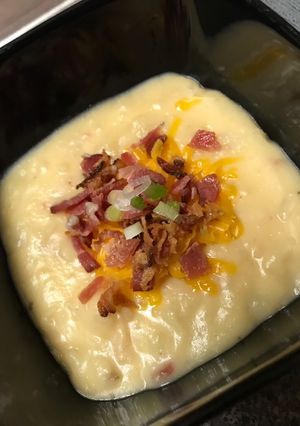 A picture of Amazing Slow-Cooker Loaded Potato Soup.