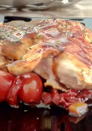 Foto principal de Pechugas de Pollo con Verduritas al Wok al Pedro Ximénez