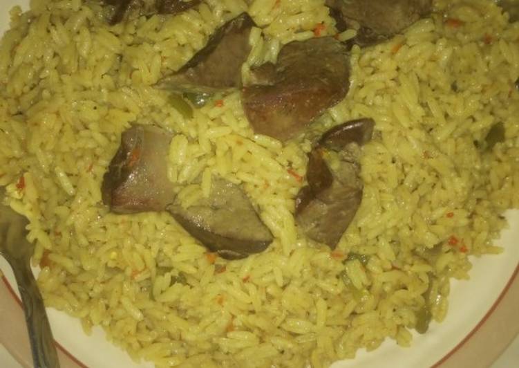 Recipe of Quick Liver fried rice