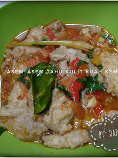 Foto resep (16) Asem-asem tahu kulit kuah kemangi