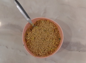 A picture of Poha recipe (totally fireless cooking recipe).