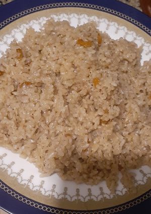 صورة لوصفة رز مصري بالقرفه والزبيب