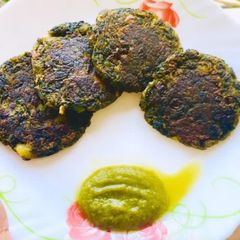 A picture of Bathua cutlet.