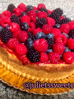 Una foto de Cheesecake inspirado en el anime de Sakura 🍓 🌸