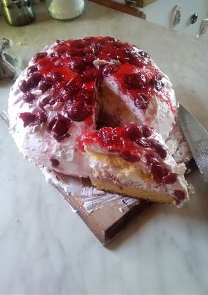Meggyes túrós torta recept fotója