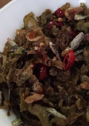Foto resep 75. Pare Goreng Tumis Teri