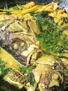 Foto resep Kuah kuning kepala ikan kakap