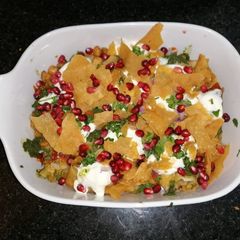 A picture of Aloo chaat.