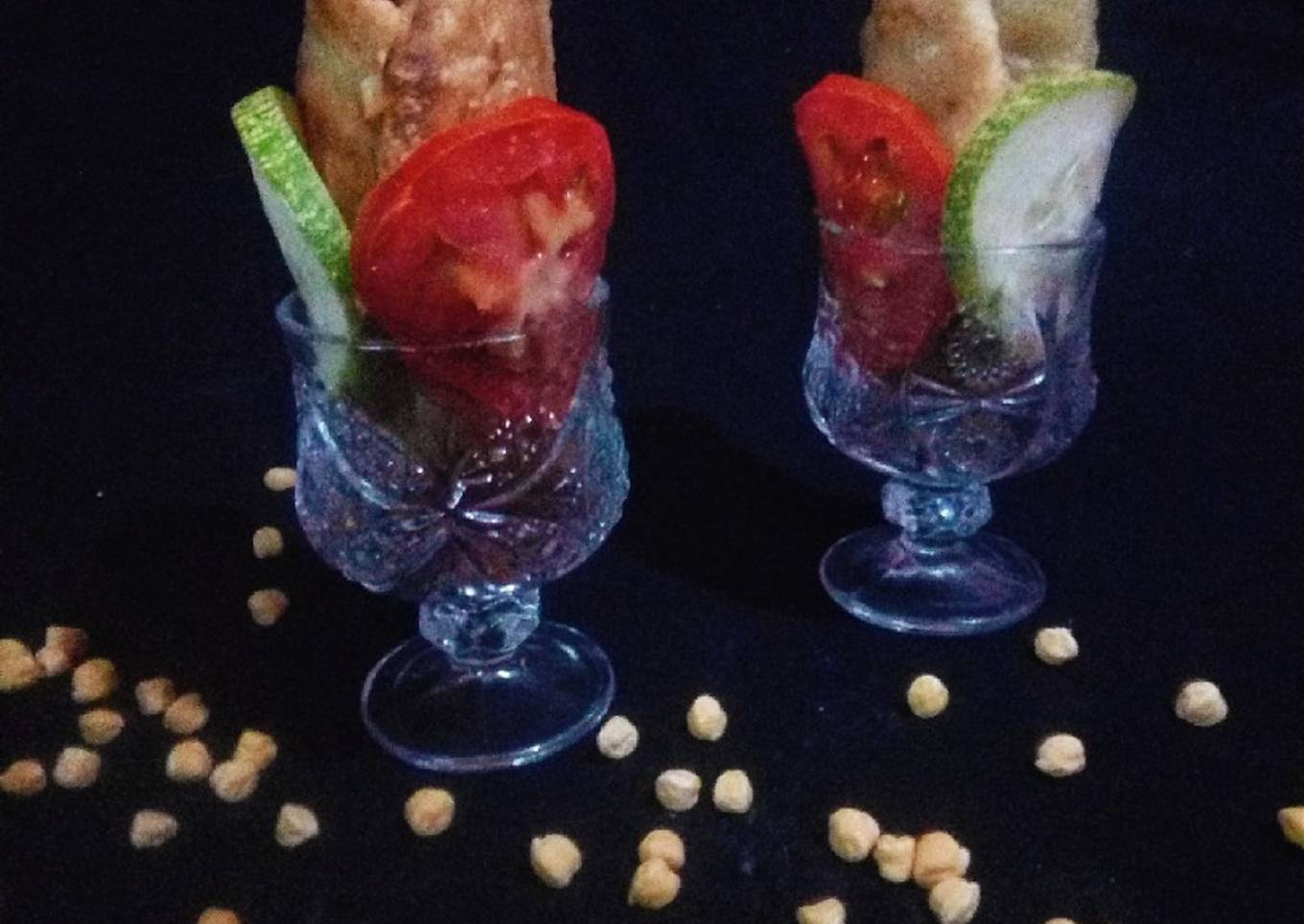 Raw Banana & Chickpea Rollups