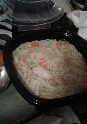 A picture of Chicken gizzard stew.