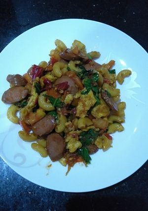 Foto resep Tumis makaroni sosis