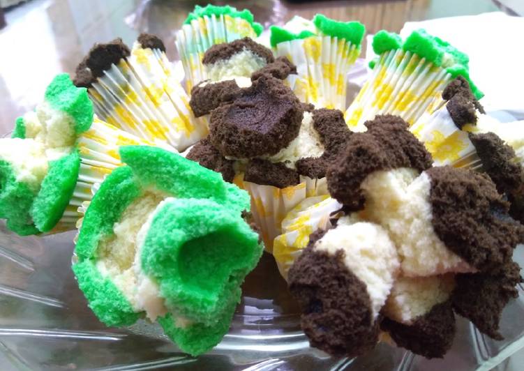 Resep Bolu kukus coklat pandan oleh Renita Puspitasari - Cookpad