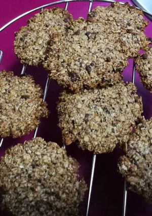 Foto principal de Galletas de copos de avena y chocolate