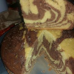 A picture of Zebra cake.