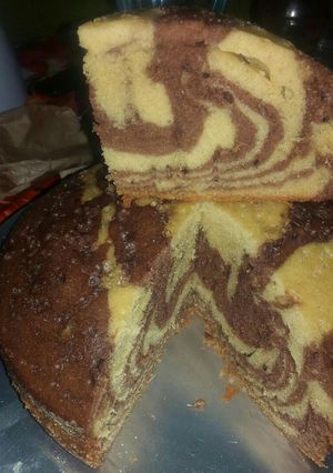 A picture of Zebra cake.