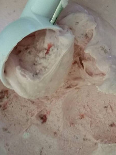 Una foto de Nieve casera de fresa