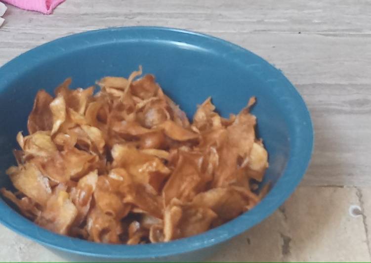 Resep Kripik mangga homemade yang Bisa Manjain Lidah