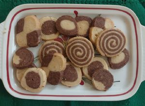 Una foto de Galletas bicolor
