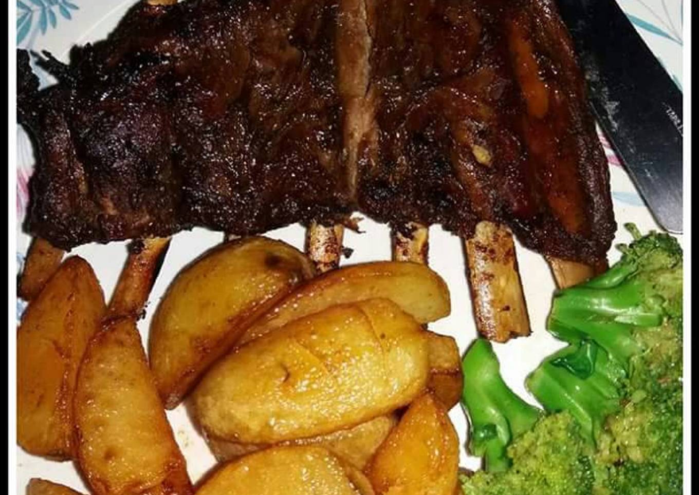 Iga kambing bakar manis gurih enak