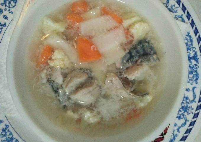Resep: Sup ikan makarel mpasi Rumahan
