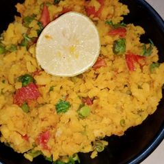 A picture of Matar poha.