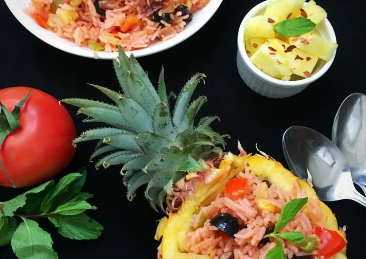 Easiest Way to Make Tasty Mexican rice with Pineapple