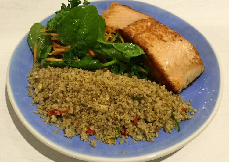 Salmon with Stir Fry Quinoa