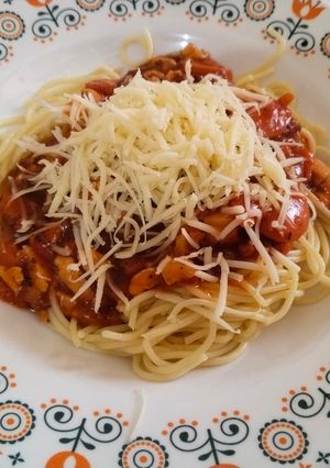 Foto resep Spaghetti Ayam Bolognese