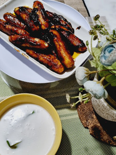 Foto resep Pisang Bakar Karamel vla Santan