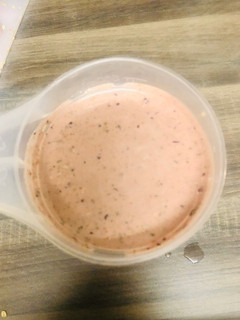 A picture of Raspberry, Blueberry, Oats and Swiss Chard Smoothie.