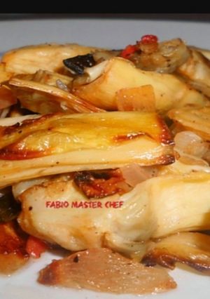 Foto di Cuore di Carciofi con Guanciale Croccante e Cipolla di Tropea