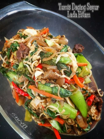 Langkah Gampang Membuat Resep Tumis Daging Sayur Lada Hitam yang Sempurna