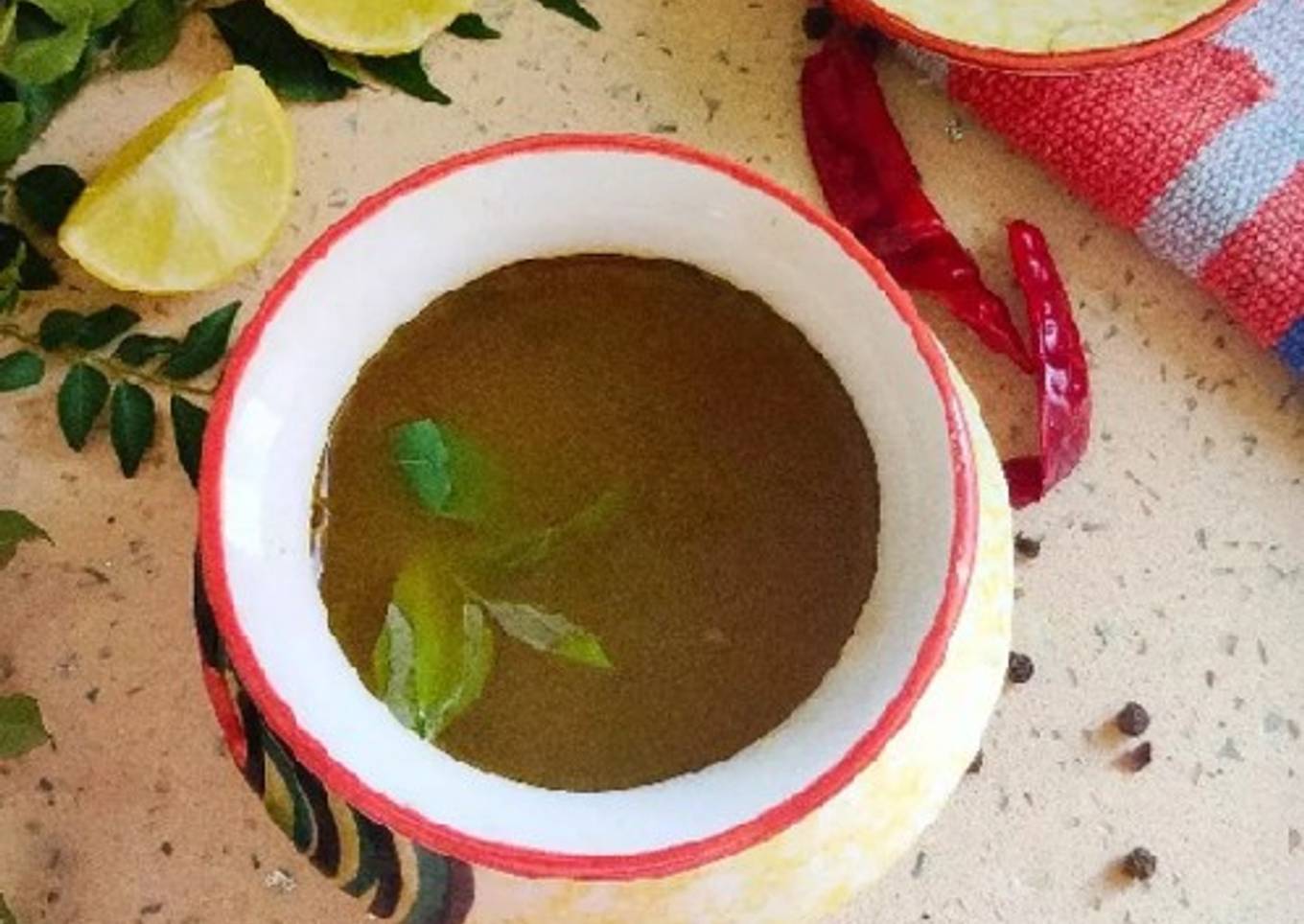 Pepper Rasam (spicy and tangy)