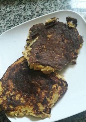 Una foto de Pancakes súper fáciles y sin harina ❤