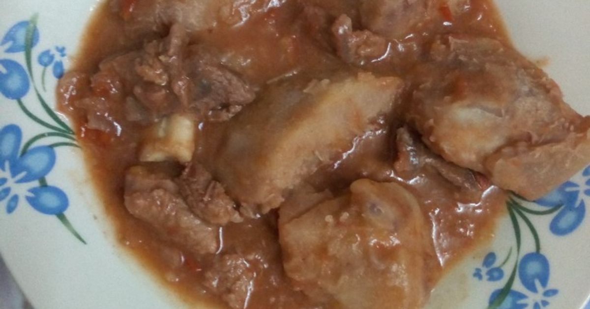 Arrowroots In Beef Stew #Mycreativearrowrootsrecipecontest# Recipe by ...