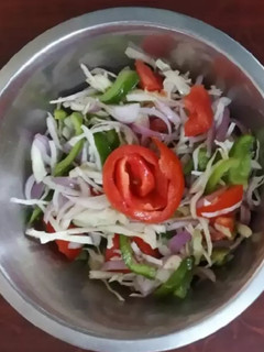 A picture of Apple and Cabbage salad.