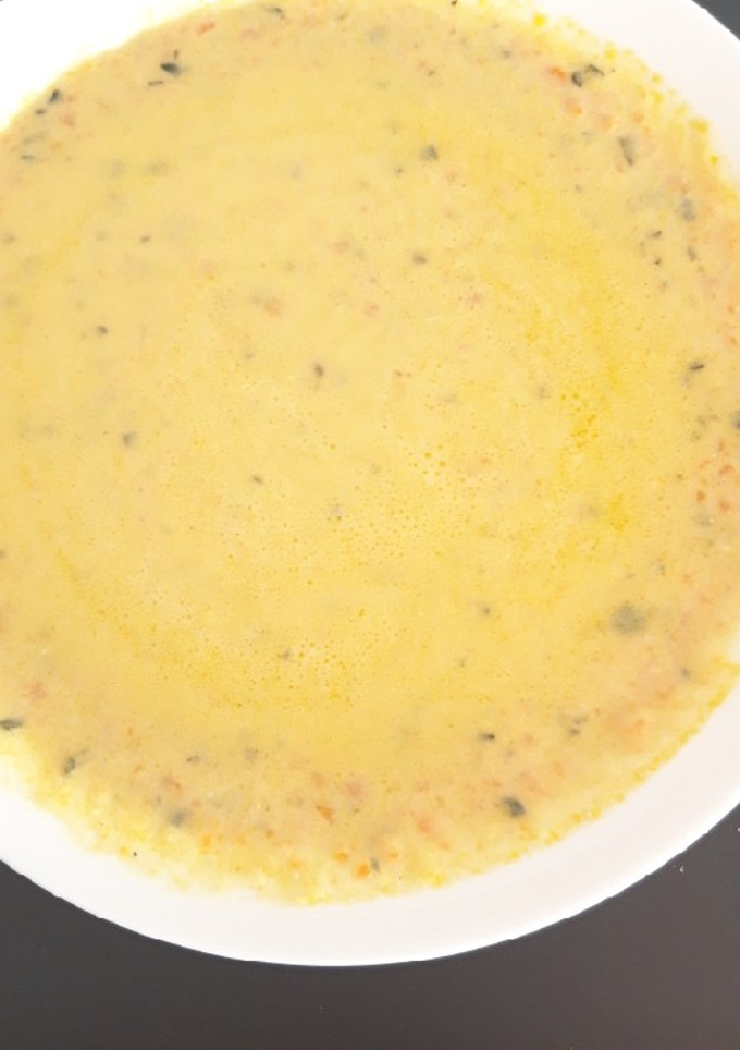 Una foto de Crema calabacín y zanahoria con Chefbot touch de IKOHS