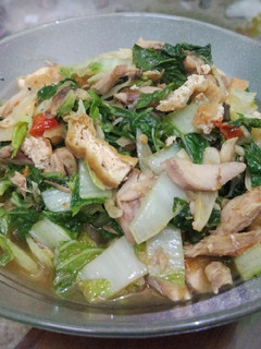 Foto resep 136. Tumis Sawi Putih, Tahu dan Pindang Tongkol