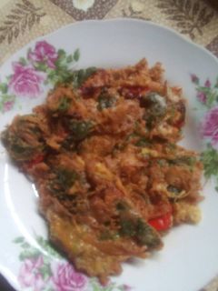 Foto resep Telur dadar bayam