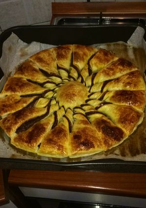 O poză a rețetei Prăjitura floare cu Nutella.